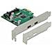 Scheda PCI Express x1 per 2 x USB 5 Gbps USB Type-C femmina esterno - Foto miniatura 1