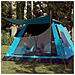 Tenda a Cupola da Campeggio 5 Persone Blu a Rilascio Rapido - Foto miniatura 1