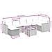 Set Divani da Giardino con Cuscini 8 pz Nero in Polyrattan - Foto miniatura 4