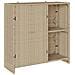 Armadio per stoccaggio  Beige 100x36x102 cm in Rattan - Foto miniatura 1