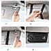 Organizzatore In Pelle Per Aletta Parasole Auto: Portaoggetti Multifunzionale Per Occhiali, Banconote E Cd - Foto miniatura 7