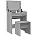 Toeletta e Sgabello Grigio Sonoma 60x40x113,5 cm - Foto miniatura 2