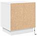 Armadio da Notte con Bianco 44 x 34.5 x 45 cm Legno multistrato - Foto miniatura 8