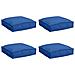 Cuscino per seduta pallet 4 pcs Blu reale 40 x 40 x 8 cm - Foto miniatura 1