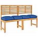 Cuscino per seduta pallet 4 pcs Blu reale 40 x 40 x 8 cm - Foto miniatura 3