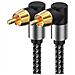 Cavo Audio Coassiale Digitale Ad Angolo Retto - Connessione Tv, Spdif 5.1 Canali Rca  3 M - Foto miniatura 1
