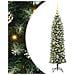 Albero di Natale Artificiale Sottile Verde e Bianco 150 cm - Foto miniatura 1