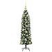 Albero di Natale Artificiale Sottile Verde e Bianco 150 cm - Foto miniatura 4
