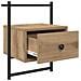 Armadio da Notte 2 pcs Rovere artigianale 35 x 30 x 51 cm - Foto miniatura 5