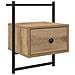Armadio da Notte 2 pcs Rovere artigianale 35 x 30 x 51 cm - Foto miniatura 6