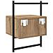 Armadio da Notte 2 pcs Rovere artigianale 35 x 30 x 51 cm - Foto miniatura 9