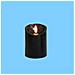 Candela Led Senza Fiamma Serie Magic Black (7,5cm Diametro, 10cm Altezza) - A Batteria - Foto miniatura 2