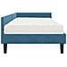 Struttura Letto Angolare con Materasso Altro 2 pcs Blu Velluto - Foto miniatura 8