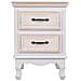 Tavolo In Legno Bianco 37x33,5x53h - Foto miniatura 3