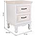 Tavolo In Legno Bianco 37x33,5x53h - Foto miniatura 8