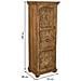 Armadio Artigianale In Legno Marrone, 53x40x149h Cm - Foto miniatura 5
