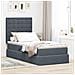 Letto con contenitore e materasso Grigio scuro 90 x 200 cm - Foto miniatura 2