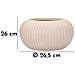 Vaso Decorativo Vkh829-beige-poliresina-35x35x18 Cm - Foto miniatura 7