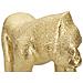 Scultura Gorilla Decorativo In Resina Dorata Vista Frontale - Foto miniatura 4