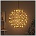 Palla con 160 LED Bianco caldo 50,5 x 50,5 x 52 cm Metallo - Foto miniatura 3