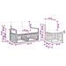 Set Divano da Giardino 4 pcs Grigio polyrattan - Foto miniatura 6