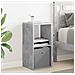Comodino con cassetto 2 pcs Grigio cemento 30,5 x 27 x 59,5 cm - Foto miniatura 4