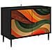 Mobile TV BONN 69 x 33 x 50,5 cm Rovere Nero - Foto miniatura 1