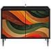 Mobile TV BONN 69 x 33 x 50,5 cm Rovere Nero - Foto miniatura 4
