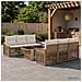 Set Divano da Giardino 7 pz Beige e Bianco Crema polyrattan - Foto miniatura 9