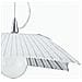 I-ISIDE / S45 - Lampadario a sospensione bianco con raggi 60 watt E27 - Foto miniatura 6