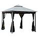 Gazedo per Arredo Giardino Modello Smeralda Struttura Acciaio 300x300x270 cm - Foto miniatura 9