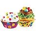 Set 60 pirottini in carta bambini 6cm delicia - Foto miniatura 2
