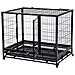 Gabbia Box Per Cani Con Rotelle 92x62x75cm - Foto miniatura 4