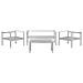 Set Divani Da Giardino Con Tavolino In Alluminio Grigio Chiaro Salerno - Foto miniatura 3