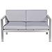 Set Divani Da Giardino Con Tavolino In Alluminio Grigio Chiaro Salerno - Foto miniatura 27
