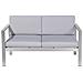 Set Divani Da Giardino Con Tavolino In Alluminio Grigio Chiaro Salerno - Foto miniatura 24