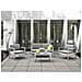 Set Divani Da Giardino Con Tavolino In Alluminio Grigio Chiaro Salerno - Foto miniatura 8