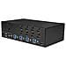 Switch KVM a 4 Porte HDMI - 4K 30Hz - Doppio Display - Foto miniatura 2