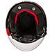 Casco Moto Jet Omologato Ece Rosso Doppia Visiera Parasole Grafica Bianca M - Foto miniatura 2
