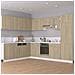 Pensile Angolare Rovere Sonoma 57x57x60 cm in Legno Multistrato - Foto miniatura 3