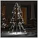 Albero di Natale a Cono 160 LED per Interni Esterni 78x120 cm - Foto miniatura 5