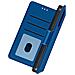 Custodia A Portafoglio Iphone 13 Mini Multiscomparto Supporto Video Azzurra - Foto miniatura 1