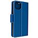 Custodia A Portafoglio Iphone 13 Mini Multiscomparto Supporto Video Azzurra - Foto miniatura 4