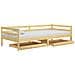 Divano Letto con Cassetti 90x200 cm Legno Massello di Pino - Foto miniatura 3