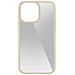Cover Iphone 14 Pro Max Trasparente Bordo Beige Antiurto Spigen Ultra Hybrid - Foto miniatura 1