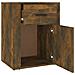 Comodino Rovere Fumo 50x36x60 Cm Legno Multistrato - Foto miniatura 7