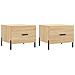 Tavolini Salotto 2pz Rovere Sonoma 50x50x40cm Legno Multistrato - Foto miniatura 2