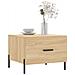 Tavolini Salotto 2pz Rovere Sonoma 50x50x40cm Legno Multistrato - Foto miniatura 3
