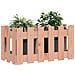 Fioriera Giardino Design Recinzione 60x30x30cm Massello Douglas - Foto miniatura 2