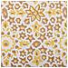 Set Di 2 Cuscini Lycrois Cotone 45 X 45 Cm Giallo Trama Floreale - Foto miniatura 5